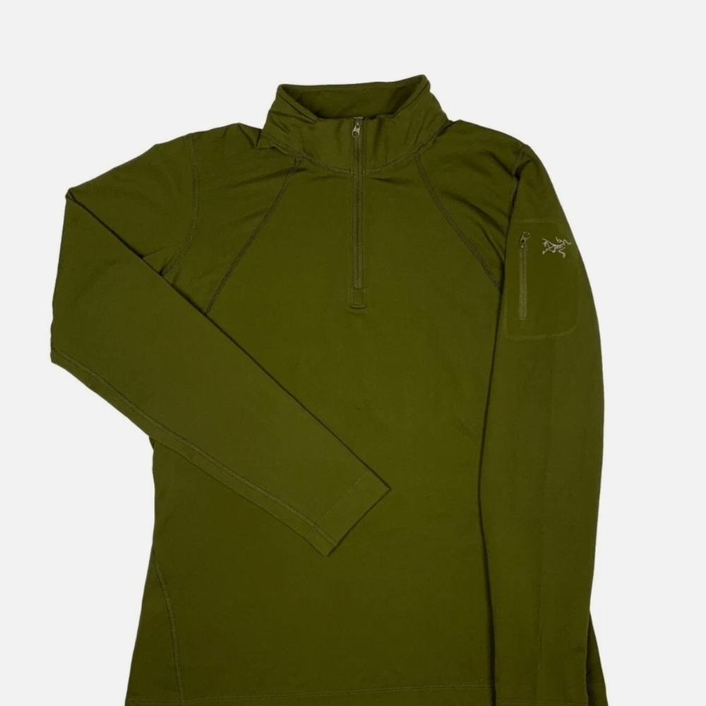 ARCTERYX Rho LT Zip Neck Pullover Base Layer Top Womens Size L 1/4 Zip